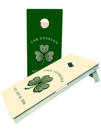 Personalized Irish Family Cornhole Game Boards - Korvel