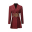 Elegant Slim-fit Solid-color Blazer for Commuters