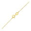 Collier en or jaune 14K à quatre feuilles de trèfle