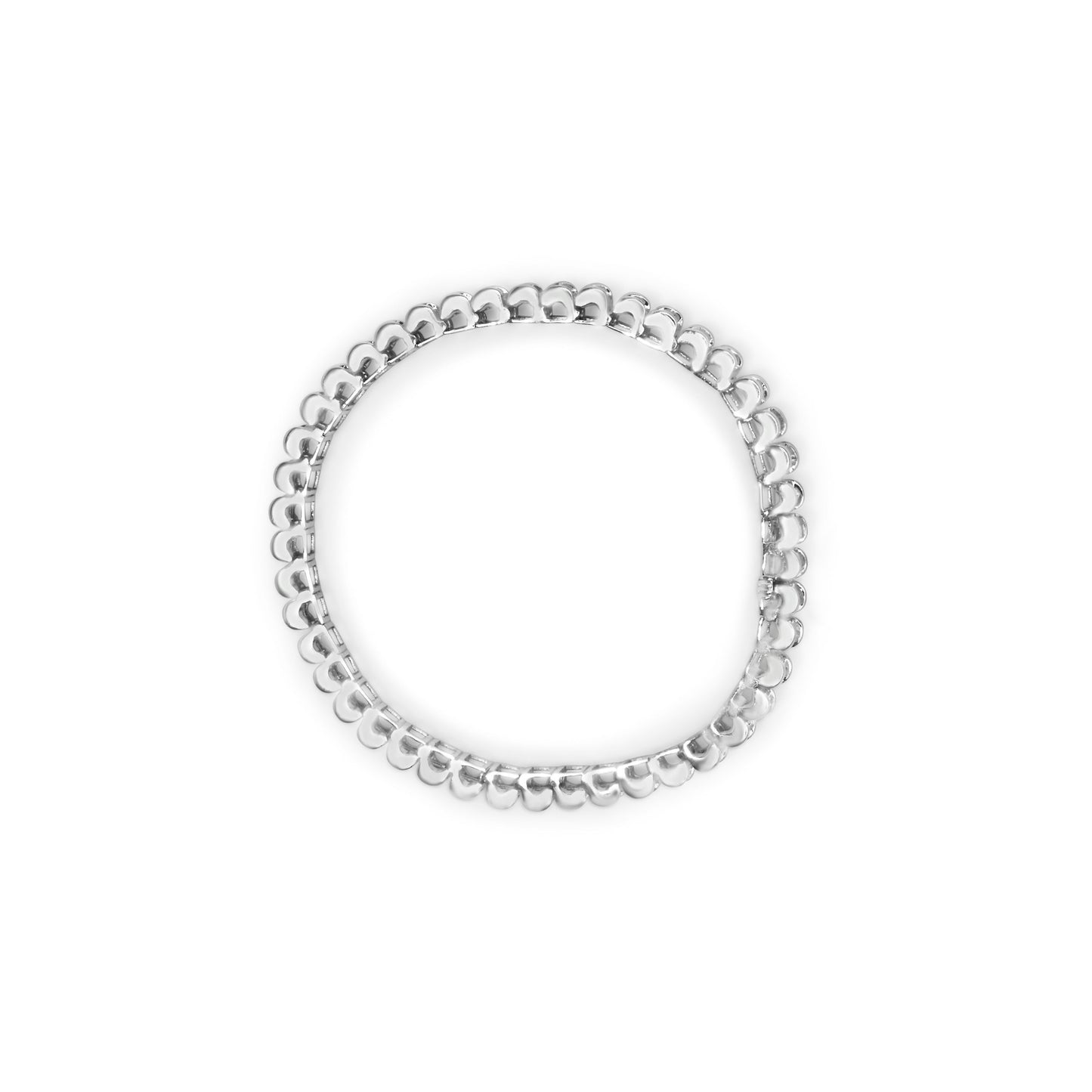 Pulsera de Tenis de Diamantes de Corte Princesa en Oro Blanco de 14K - 5.00 Cttw