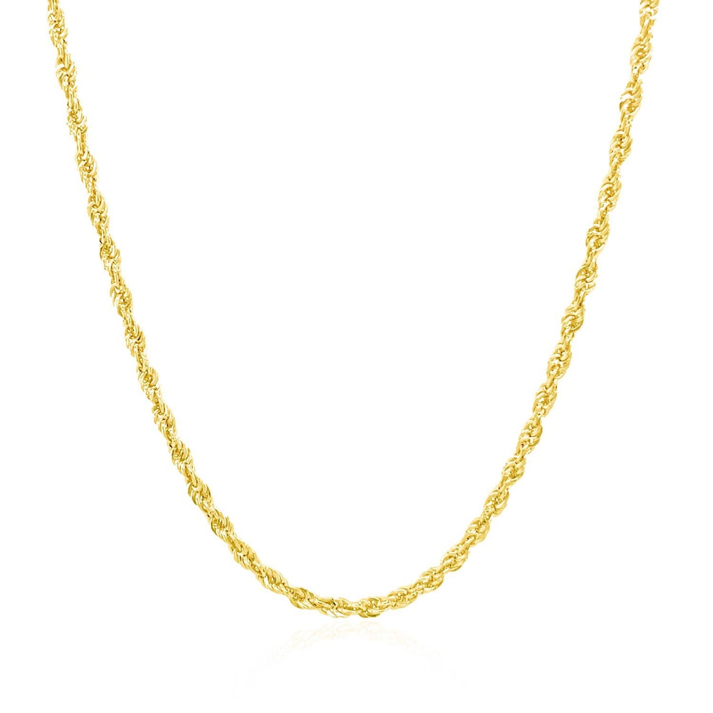 Cadena de Cuerda Ligera de Oro Amarillo de 14k - 2.0mm
