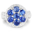 2.66 Carat Genuine Kyanite Sterling Silver Engagement Ring