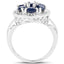 2.10 Carat Blue Sapphire Sterling Silver Engagement Ring