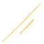 Pulsera de eslabones marineros de oro amarillo de 14k con alto pulido