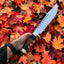 Custom Handmade Frontier Legend Bowie Knife – D2 Steel Blade & Leather Handle, 16" Length - Korvel