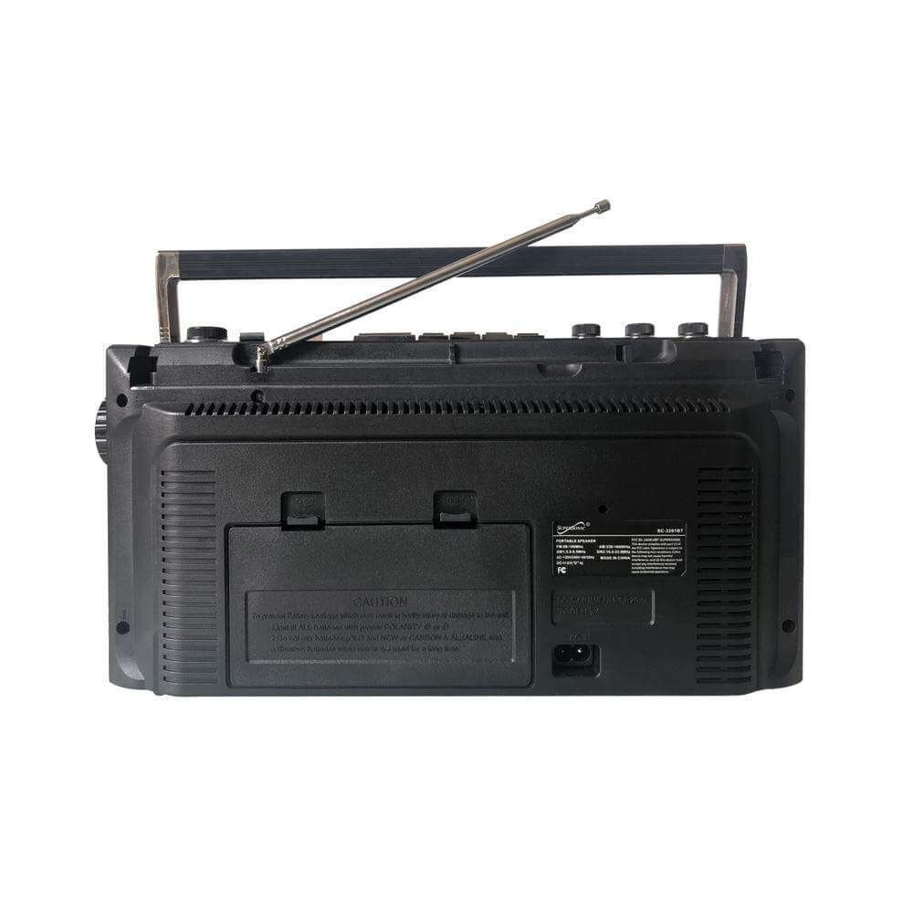 Supersonic 4 Band Bluetooth Radio & Cassette Player + Cassette To Mp3 Converter - Korvel