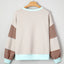 Colorblock Patchwork Drop Shoulder Sweatshirt