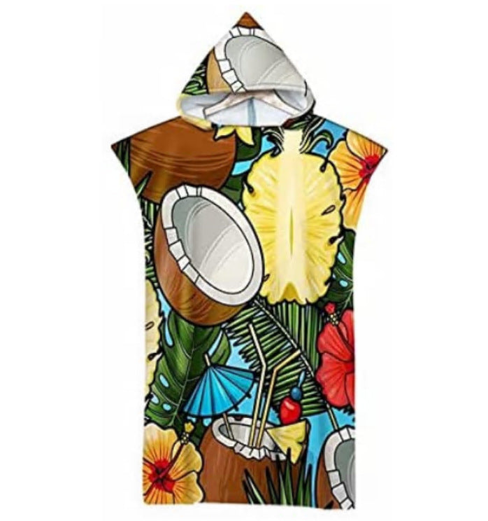 Wearable Pattern Beach Towel for Swimming and Relaxation