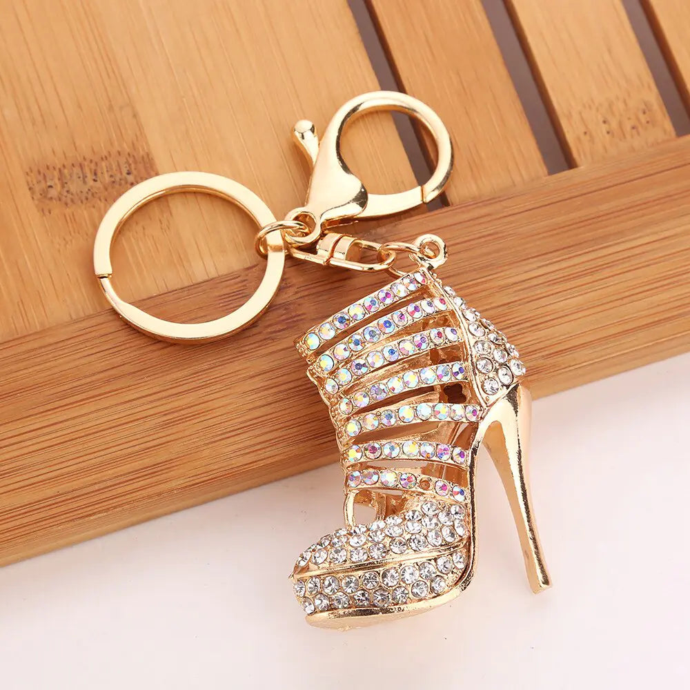 Alloy High Heels Keychain Pendant
