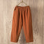 Pantalones de Algodón y Lino Casual Lucyever para Mujeres