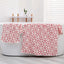 Serviette de bain en microfibre à fleurs à carreaux mignons
