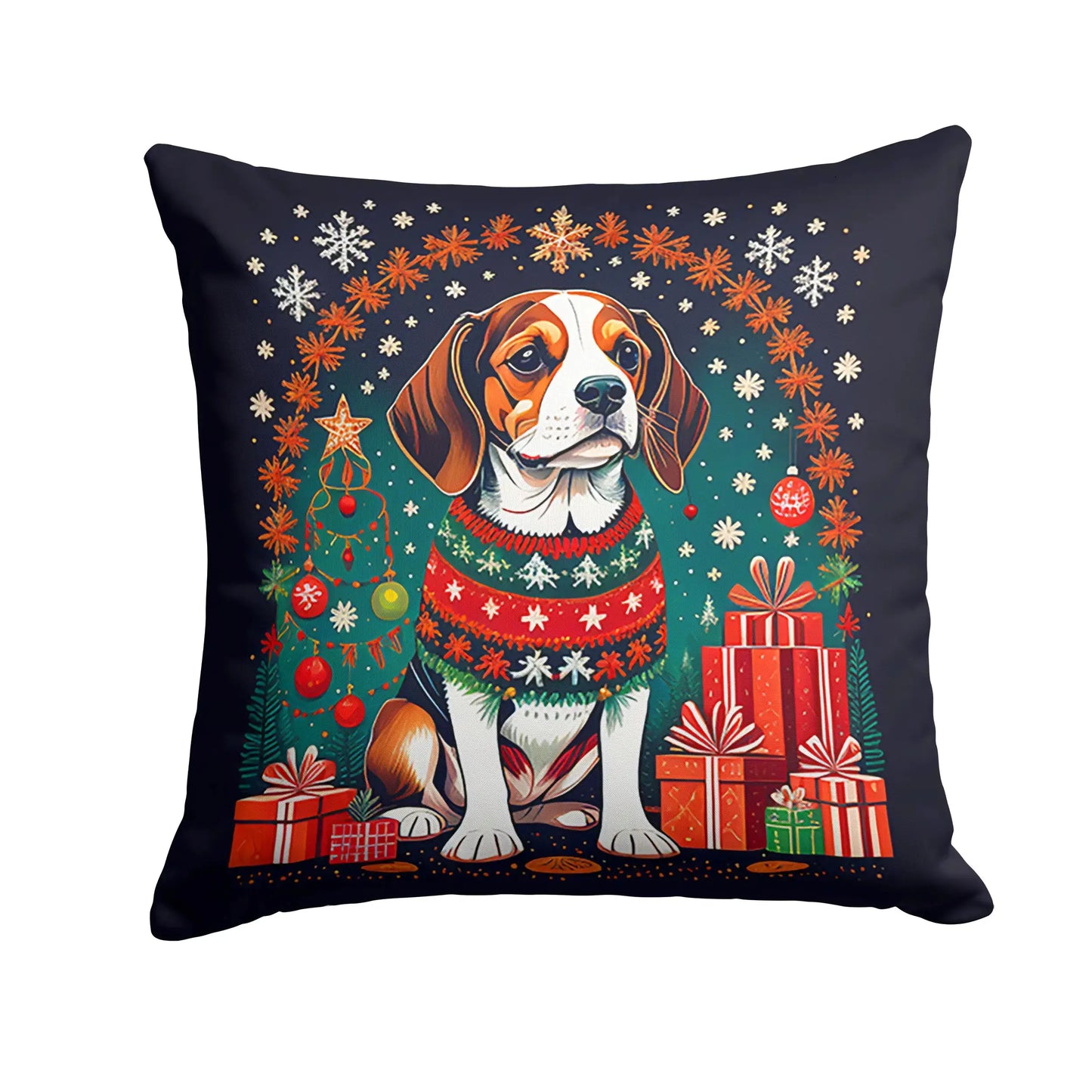 Coussin de Noël Beagle