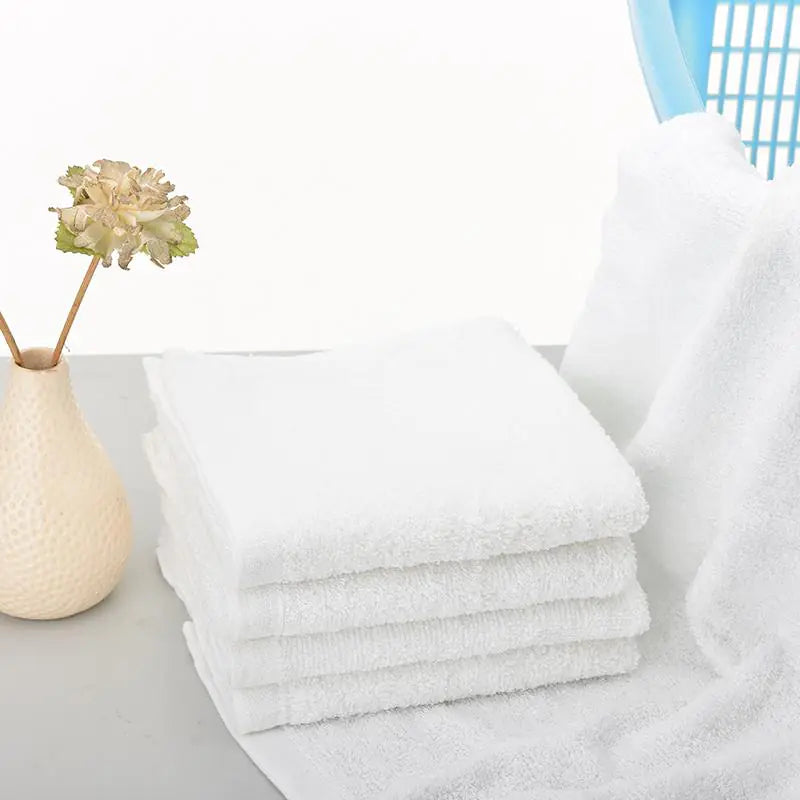 Premium White Cotton Bath Towels