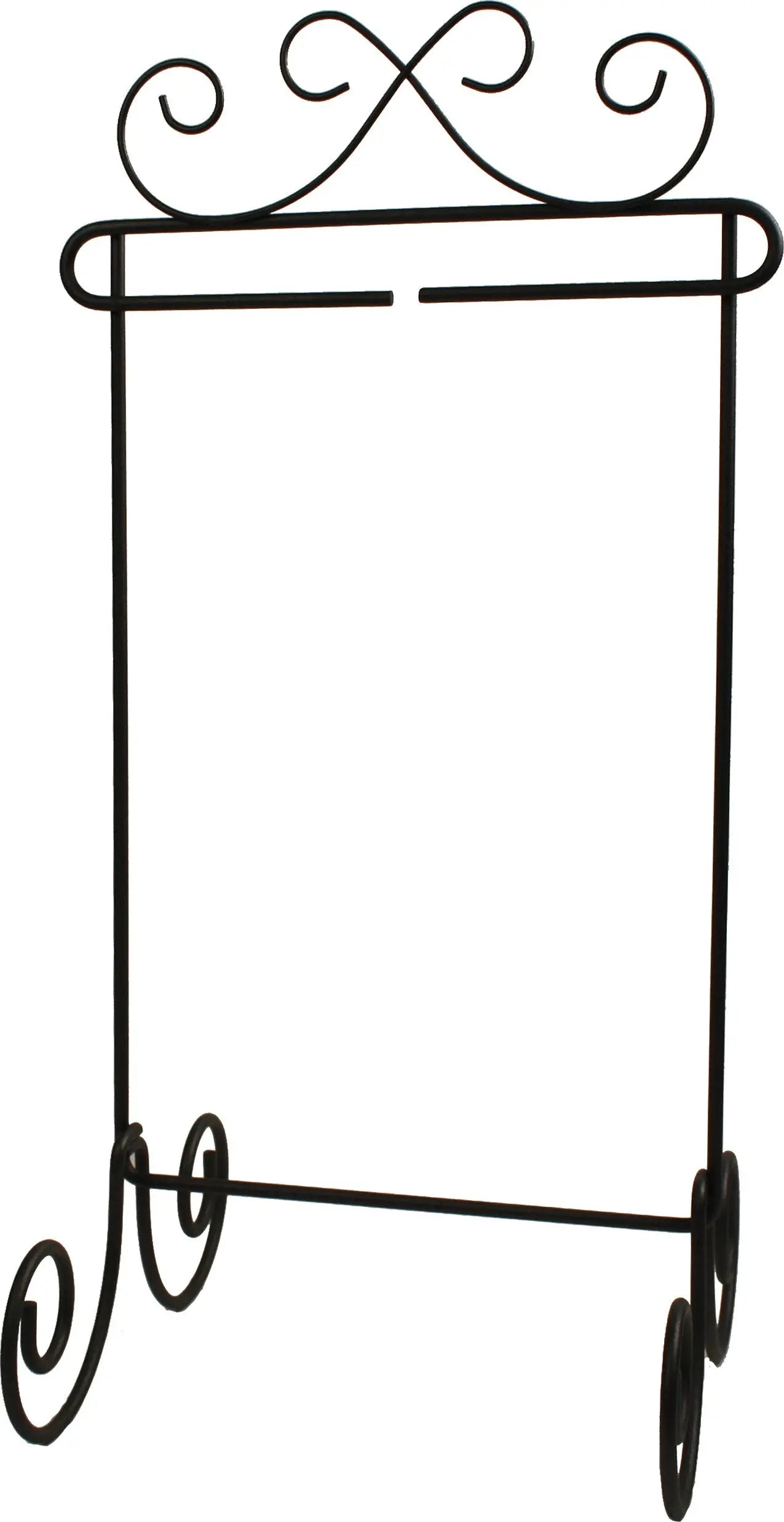 6in x 12in Silver Scroll Single Stand