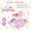 Andador para bebés plegable y ajustable en altura 6 en 1 - Rosa