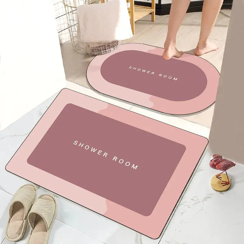 Quick Drying Bathroom Mat - Stylish & Absorbent