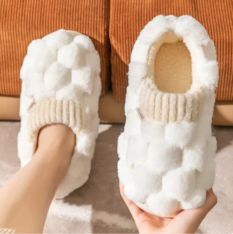 Zapatillas de Invierno de Algodón Acogedor para Mujeres
