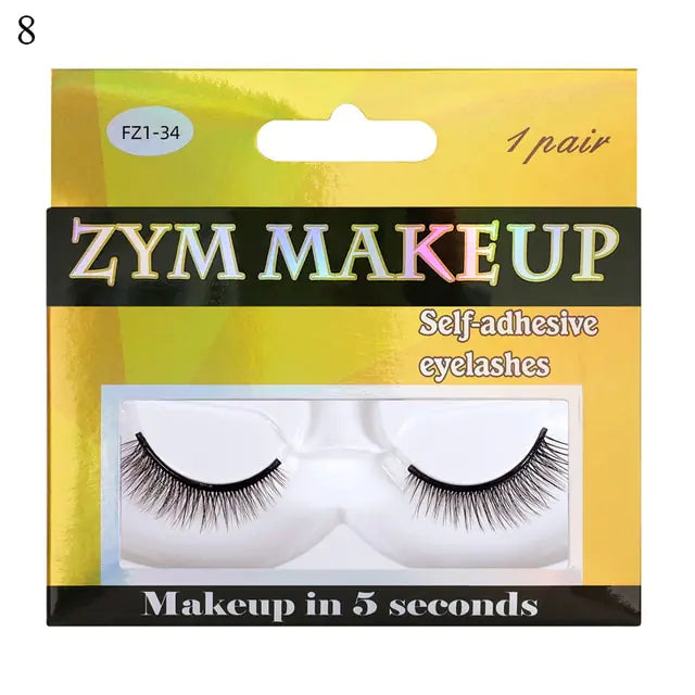 Self-Adhesive False Eyelashes for Effortless Beauty