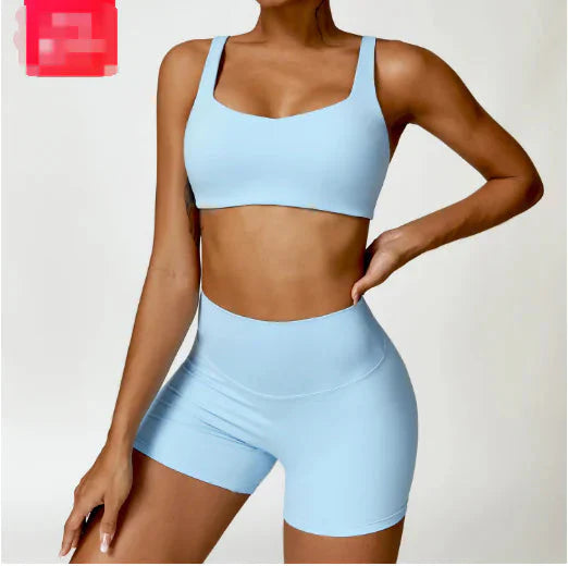 Conjunto de Sujetador y Pantalones de Tela Elegante