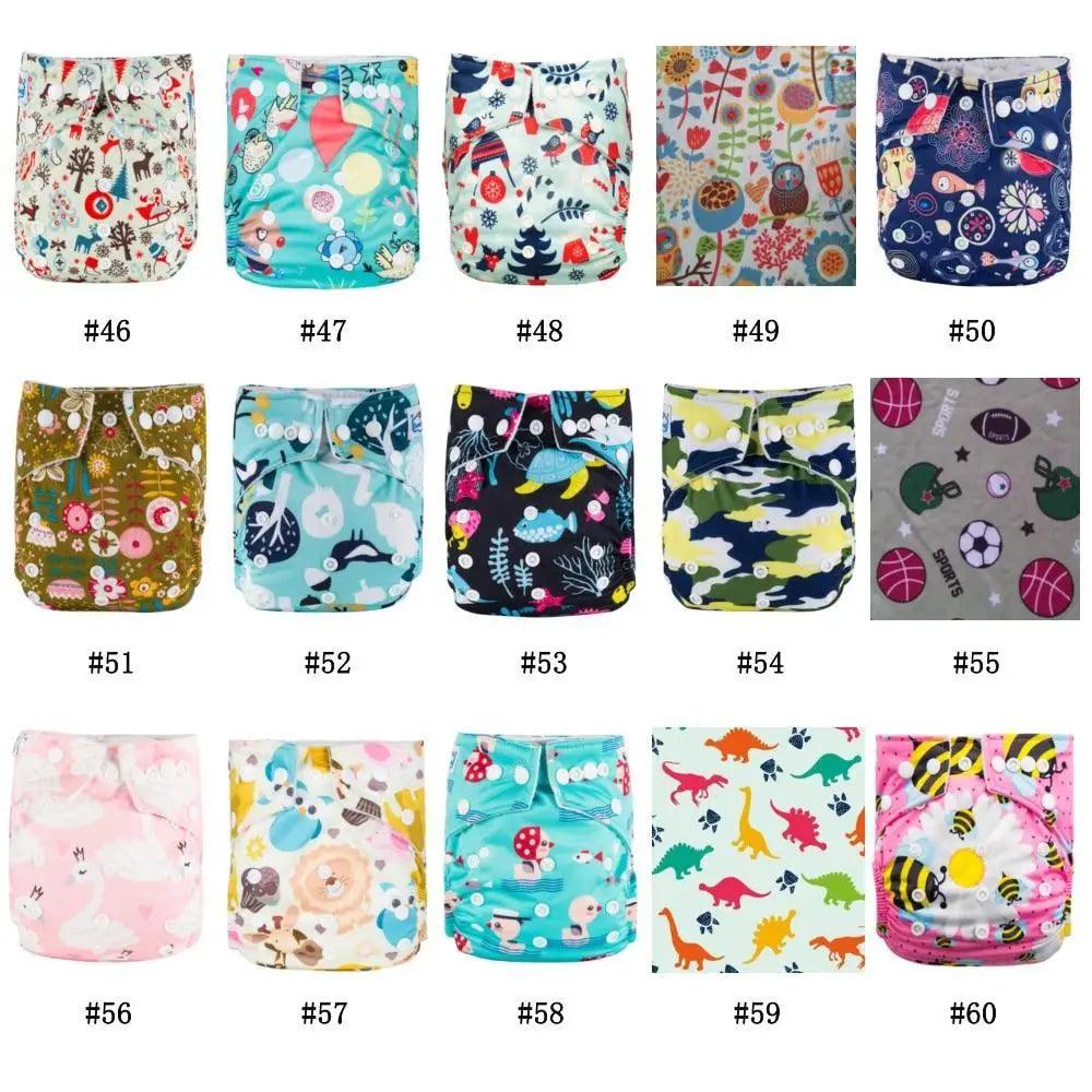 6-Pack Premium Baby Cloth Diapers with Microfleece Lining