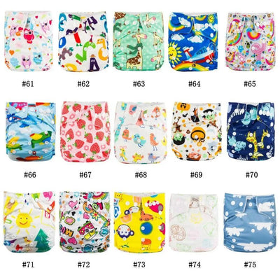 6-Pack Premium Baby Cloth Diapers with Microfleece Lining