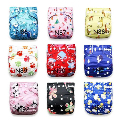 6-Pack Premium Baby Cloth Diapers with Microfleece Lining
