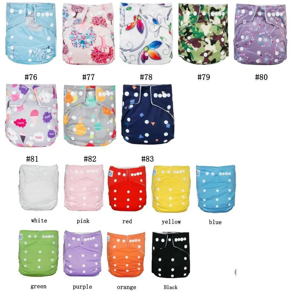 6-Pack Premium Baby Cloth Diapers with Microfleece Lining