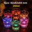 Ensemble de 6 tasses LED actives liquides