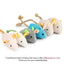 Ensemble de jouets en peluche en forme de souris avec herbe à chat - 6 pièces