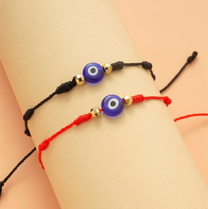 Ensemble de 6 Bracelets Tressés Faits Main - Bijoux de Chance en Amitié