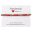 Ensemble de 6 Bracelets Tressés Faits Main - Bijoux de Chance en Amitié