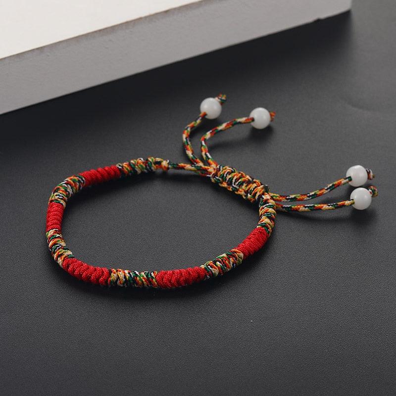 Ensemble de 6 Bracelets Tressés Faits Main - Bijoux de Chance en Amitié