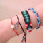 Ensemble de 6 Bracelets Tressés Faits Main - Bijoux de Chance en Amitié