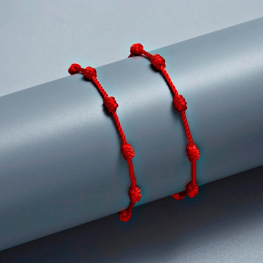 Ensemble de 6 Bracelets Tressés Faits Main - Bijoux de Chance en Amitié