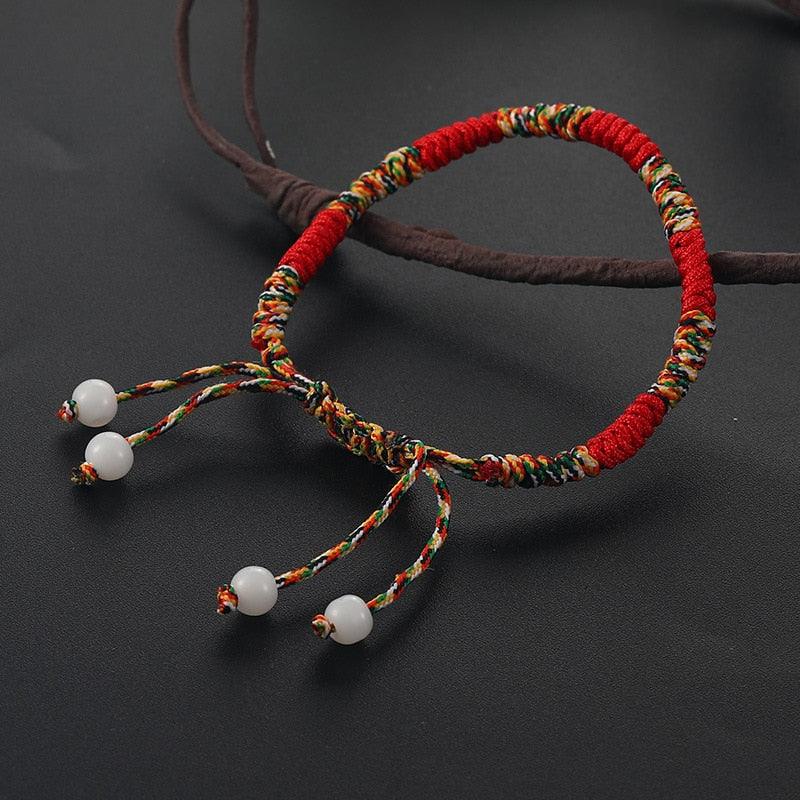 Ensemble de 6 Bracelets Tressés Faits Main - Bijoux de Chance en Amitié