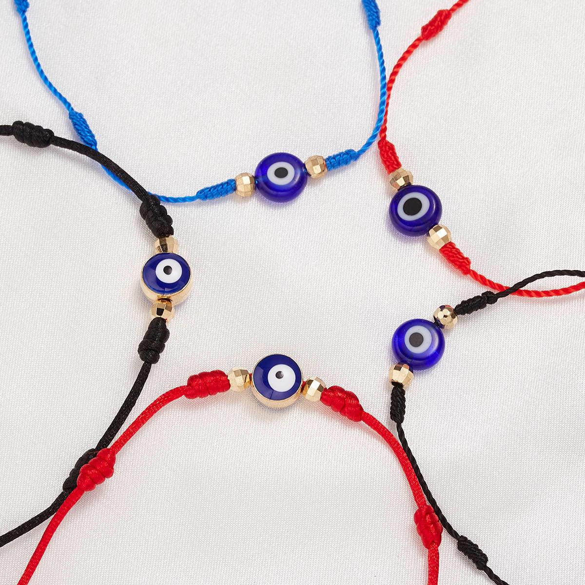 Ensemble de 6 Bracelets Tressés Faits Main - Bijoux de Chance en Amitié