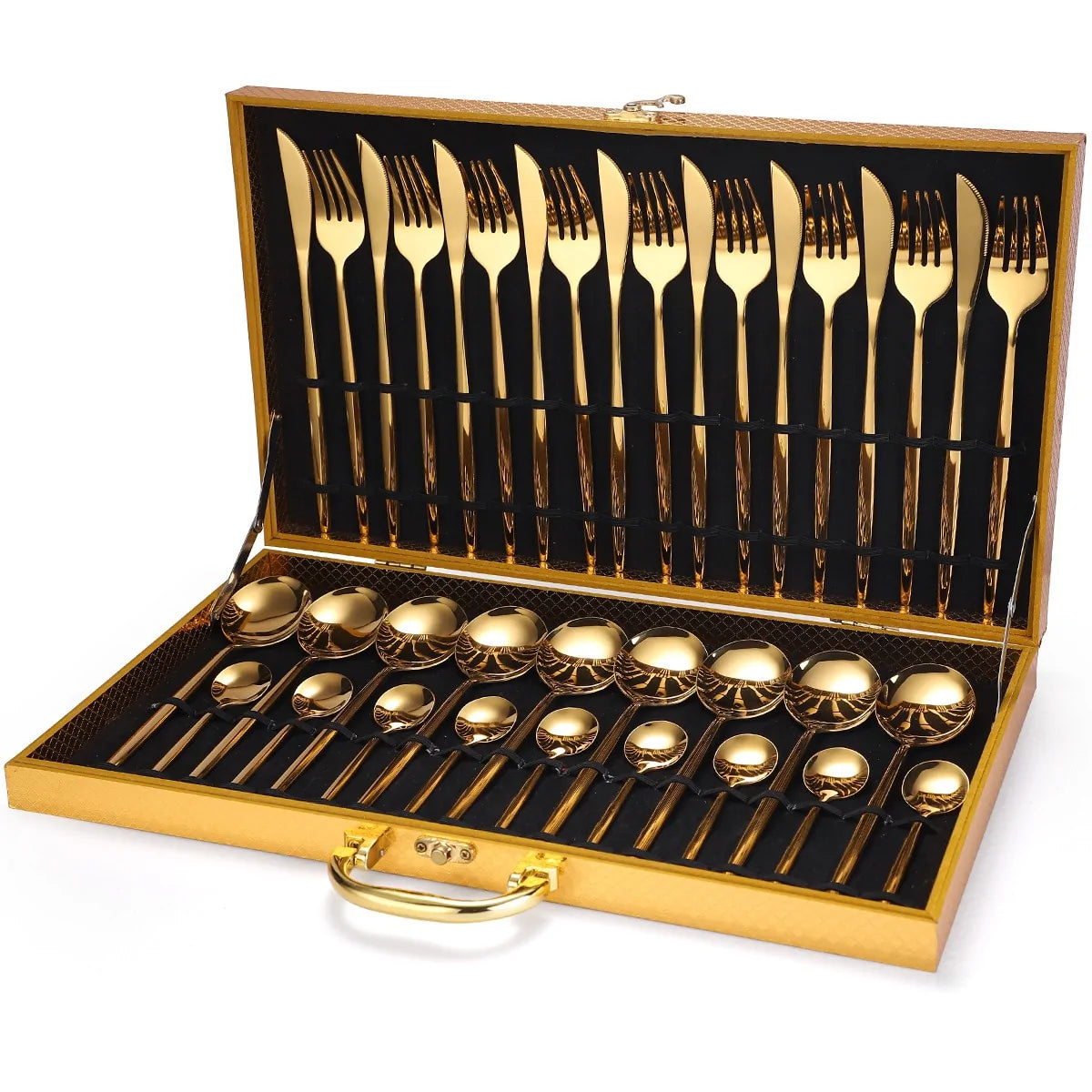 24 Pieces Luxury Cutlery Set for Elegant Dining
