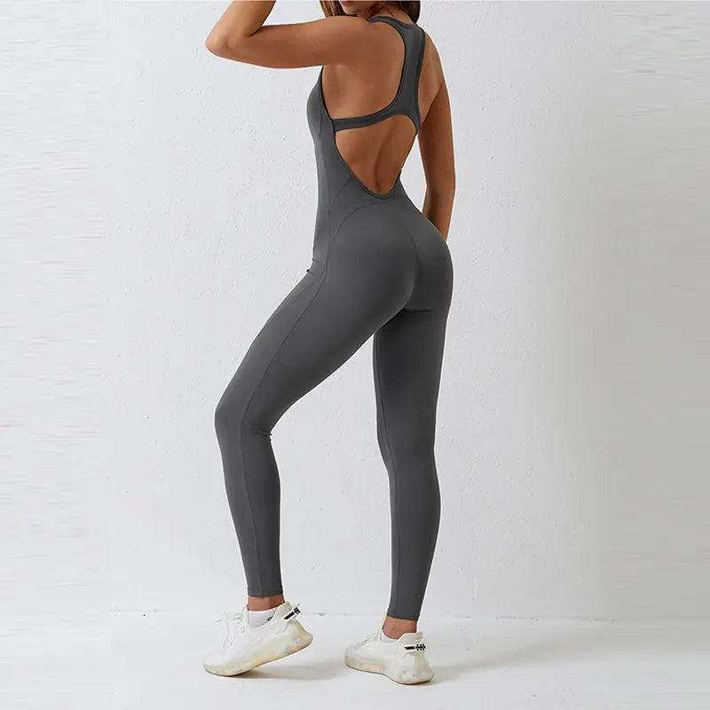 Premium One-Piece Yoga Jumpsuit Set