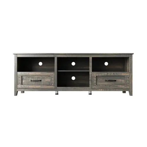 Meuble TV élégant de 70 pouces avec rangement pour le salon et la chambre