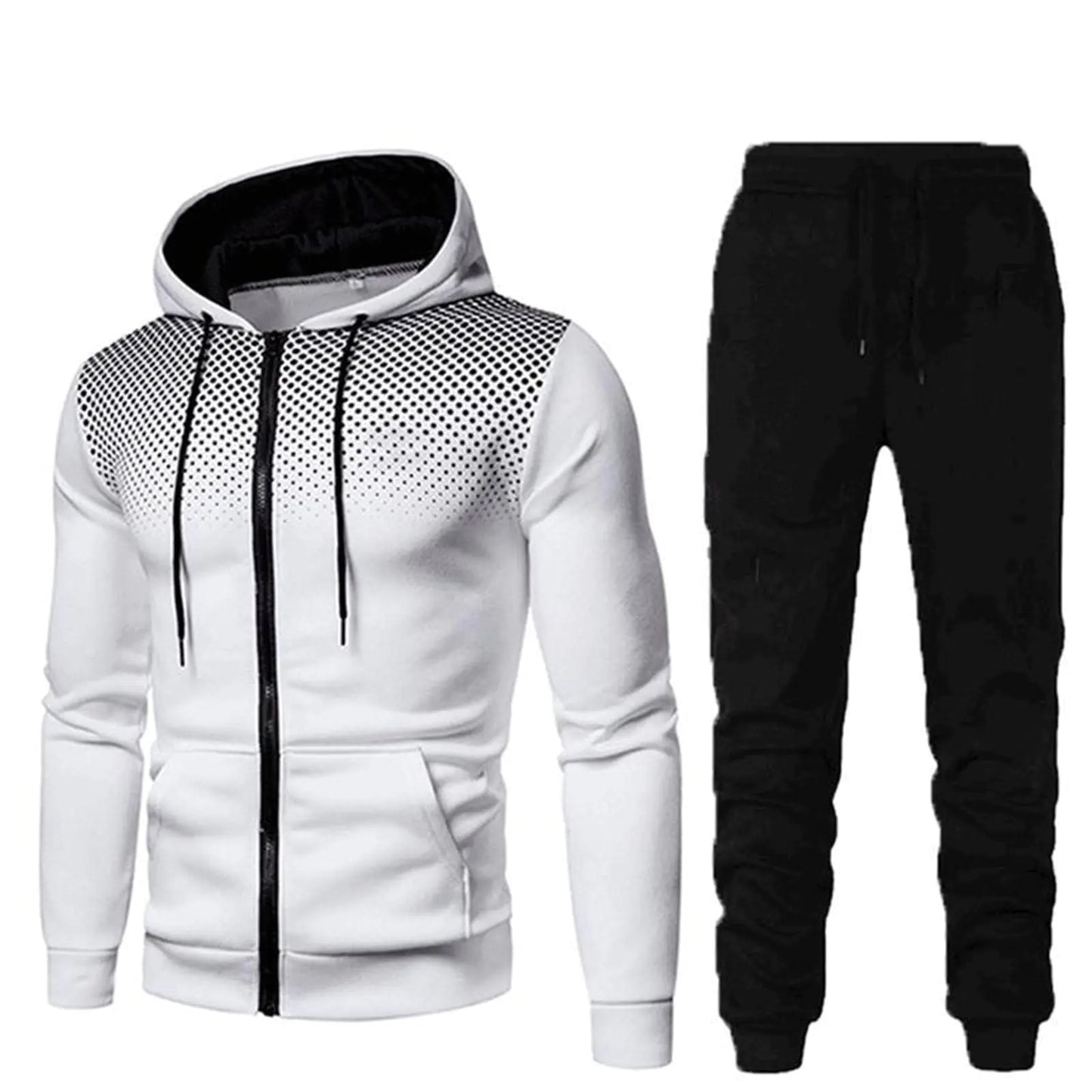 Conjunto de sudadera premium para hombre de 2 piezas con capucha y pantalones jogger