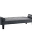 Sofá Loveseat Medieval con Cojines - Tela Gris Oscuro
