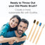 Brosse à dents en bambou naturel avec poils doux