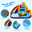Castillo Inflable de Salto con Tobogán de Agua 7 en 1 con Piscina de Salpicaduras