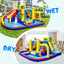 Castillo Inflable de Salto con Tobogán de Agua 7 en 1 con Piscina de Salpicaduras