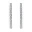 10KT White Gold Diamond Hoop Earrings - 1 cttw