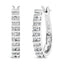 Pendientes U de Oro Blanco de 10K con Diamantes de 1.0 Cttw