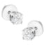 Boucles d'oreilles en diamant solitaire à taille pie en or blanc 14K 1/2 Cttw