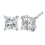 Pendientes de Stud Solitario de Diamante Creado en Laboratorio de Oro Blanco de 14K