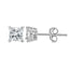 Pendientes de Stud Solitario de Diamante Creado en Laboratorio de Oro Blanco de 14K