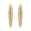 Aros de Aro de Diamante Cortado Redondo de 10K en Oro Amarillo 1/2 Cttw
